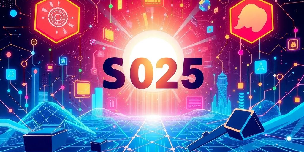 Image dynamique sur l'avenir du SEO en 2025.